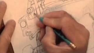 How to draw a 1957 Chevy Bel Air Part 3 of 5