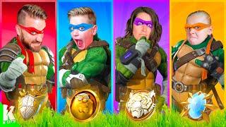 Ninja Turtle Boss Challenge Family Fortnite Battle