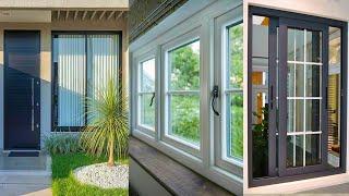 Sliding Window Design  UPVC Windows Types  Modern Wooden Glass Sliding Grill Window