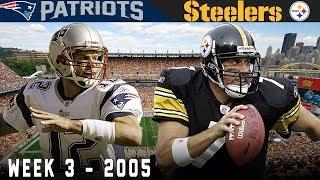 Brady & Big Ben Clutch Duel Patriots vs. Steelers 2005  NFL Vault Highlights