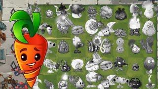 PvZ2 Survival - All PEASHOOTER Die & Intensive Carrot Vs Zombies Gameplay - Who Will Win?