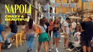 Crazy and Beautiful Napoli Italy Walking Tour - 4K