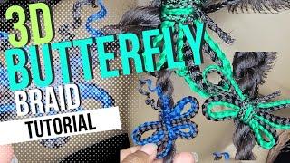 How to do a 3D Butterfly   #3dbutterfly #tutorial #hairstyle #braids #braidstyles #viralvideo