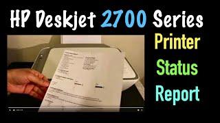 Printing a Printer Status Report HP Deskjet 2700 All-In-One Printer review 