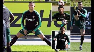 Cristiano Ronaldo trains with Portugal squad since World Cup - 19.03.2019 HD