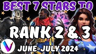 Best 7 Stars to Rank 2 Rank 3 & Rank 4 ? Ranked & Tier List - Vegas Tier List - July 2024 MCoC