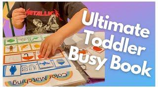 DIY Toddler Quiet Time Busy Book - Entertain Littles While You Work From Home