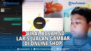 Viral Bocah SD Laris Jualan Gambar di Online Shop