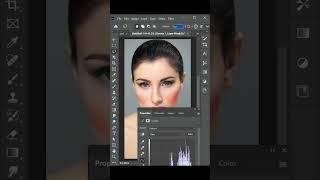 How to Add Makeup in Photoshop in Just 1 Minute  #photoshop #shorts