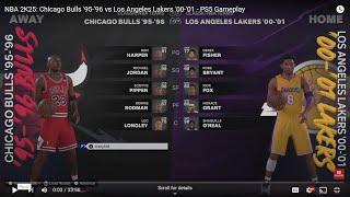 NBA 2K25 Chicago Bulls 95-96 vs Los Angeles Lakers 00-01 - PS5 Gameplay