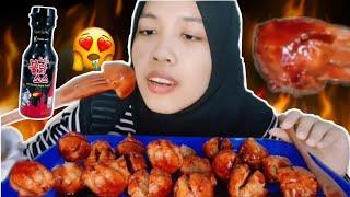 GILA MUKBANG BAKSO GORENG + SAOS SAMYANG