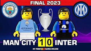 Champions League Final 2023 • Manchester City vs Inter 1-0  All Goals & Highlights in Lego Football