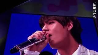 180113 Taehyung singing 4o’clock @ BTS 4th Muster Happy Ever After Day 1