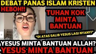 HEBOH DEBAT PANAS LINTAS AGAMA ISLAM KRISTEN DISKAKMAT AGATHA DI ATAS SALIB YESUS LAGI NYANYI