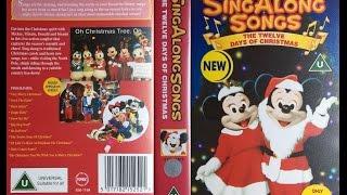 Sing Along Songs - The Twelve Days of Christmas UK VHS 1994