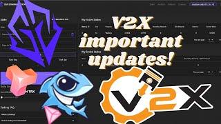 V2X updates GXYstake first auction Shark DeFi and invest DSPT2X and Betfury