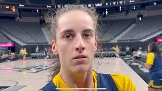 CAITLIN CLARK THIS LEAGUE IS SO HARD REAL ON FACING CHAMPION ACES & FORMER TEAMMATE KATE MARTIN