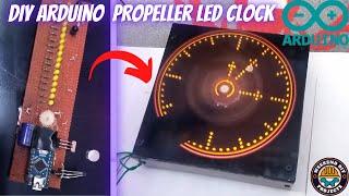 How to make Propeller LED Clock Using Arduino NANO  LED Pendulum Clock #diy #arduino