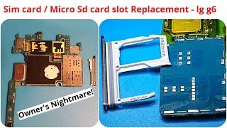 Sim and SD Card slot Replacement - LG g6 - Walkthrough