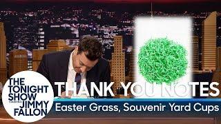 Thank You Notes Easter Grass Souvenir Yard Cups