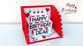 Birthday pop up card for best friend  Birthday card ideas easy handmade  happy Birthday card