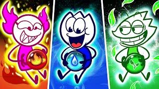 Fire Water Earth and Air  Four Elements Super Power of Max  Maxs Puppy Dog Cartoon