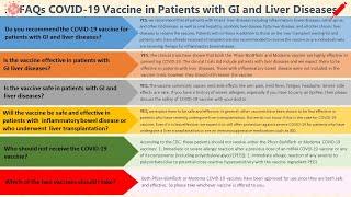 FAQs COVID-19 Vaccine in Patients with GI and Liver Diseases