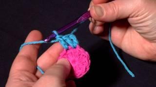 How to Crochet Standing Double Crochet Stitch - an alternative joining method