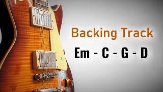 Rock Pop Backing Track E Minor  100 BPM  Em C G D  Guitar Backing Track