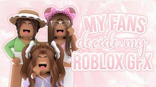 my FANS CHOOSE my roblox GFX  fans VOTED on POLLS TO DECIDE my GFX  AdrieCookie 