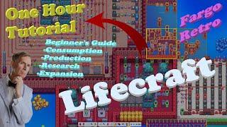 Lifecraft - Improved Tutorial and Beginners Guide - Automation Research and Expansion in One Hour