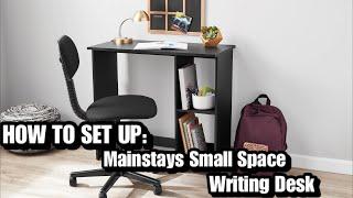 Mainstays Small Space Writing Desk Set Up