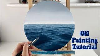 OCEAN OIL PAINTING TUTORIAL- Beginner  Intermediate  how to paint realistic water