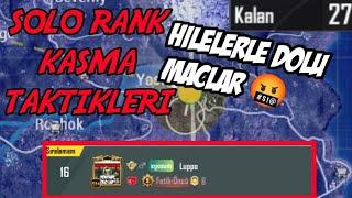 SIRA 16 BÖYLE PUAN YOK   TEKLİ ÜŞN RANK KASMA TAKTİKLERİ 2 GÜNDE FATİH OL SOLO RANK PUBG MOBİLE