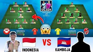 Seru Main DLS Live Ketemu Player Kamboja di DLS 24  Indonesia vs Kamboja