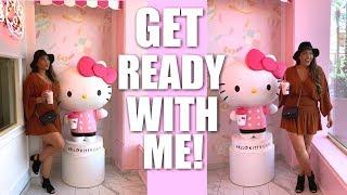 FALL MAKEUP OUTFIT HAIR - HELLO KITTY GRAND CAFE + BOW ROOM