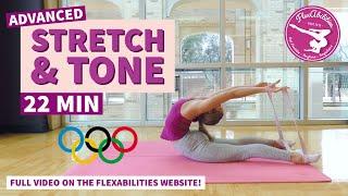 WARM UP & STRETCH like an Olympic Rhythmic Gymnast  22 MIN Routine  Advanced Levels