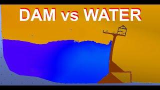  Water will break Dam ️  Water Physics Simulation