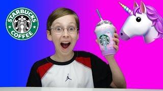 STARBUCKS UNICORN FRAPPUCCINO TASTE TEST & MINECRAFT - ROBLOX - POKEMON OPENING  COLLINTV