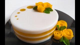 甜品 芒果燕菜蛋糕  mango jelly cake