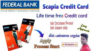 Federal Bank Scapia Life time free Credit Card Apply Peocess  details in Tamil @Tech and Technics