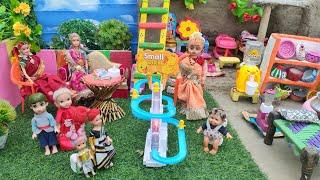 Barbie Doll All Day Routine In Indian VillageRadha Ki Kahani Part -447Barbie Doll Bedtime Story