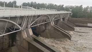 Wien Kraftwerk Freudenau Hochwasser. 1 Teil 15.09.2024