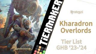 KHARADRON OVERLORDS TACTICS Tier list GHB 23.24