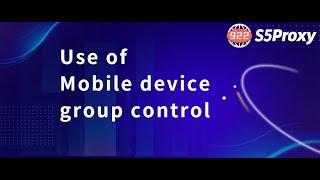 Use of mobile device group control