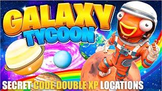 GALAXY TYCOON MAP FORTNITE CREATIVE - FIND SECRET PINCODE DOUBLE XP LOCATIONS