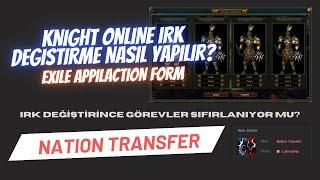 Nation Transfer - Irk Değiştirme - Sıfırlanan Görevler