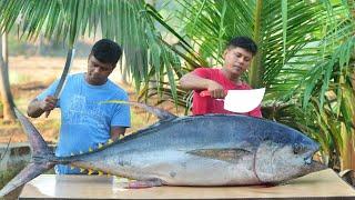 100 KG BIG TUNA FISH  Yummy Tuna Fish Pickle  Cutting & Cooking Skill