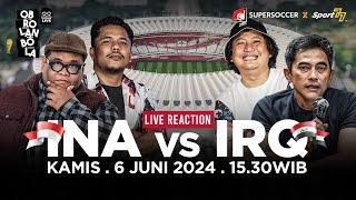  KUALIFIKASI PIALA DUNIA INDONESIA VS IRAQ LIVE REACTION