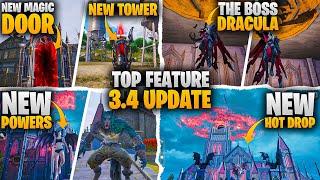 3.4 Update Is Here  Top Best Features   Dracula Boss  New Tower System  PUBGM